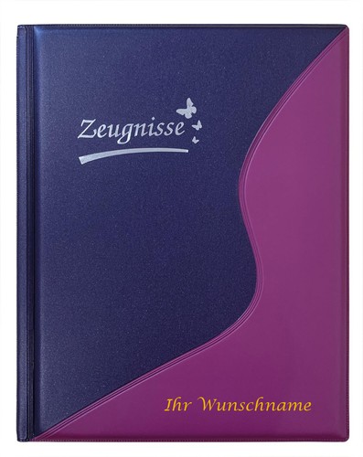 Zeugnismappe mit gravur - zeugnismappe,
