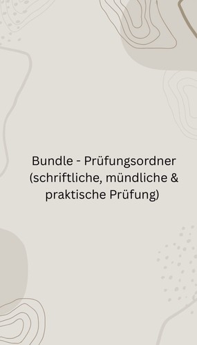 Bundle prüfungsordner - -,