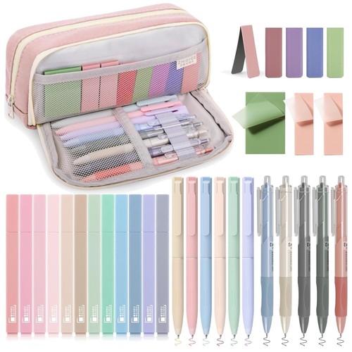 Schulsachen set mäppchen rosa - set,
