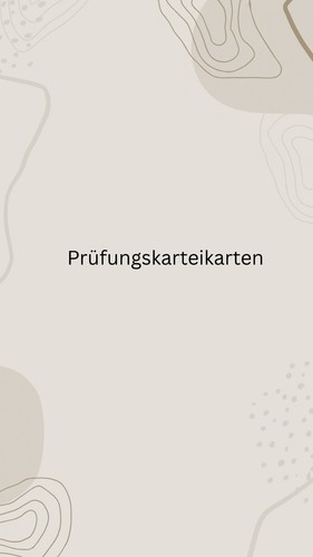 Prüfungskarteikarten