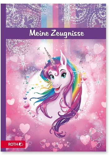 Roth zeugnismappe einhorn - zeugnismappe,