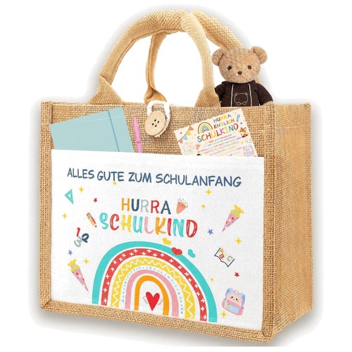Jutetasche einschulung - jutetasche,