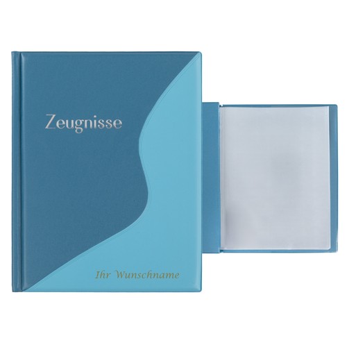 Zeugnismappe mit gravur - mit,