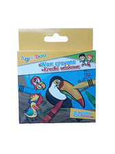 12 bunte Wachsmalstifte für