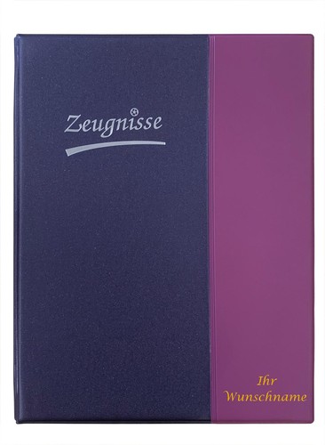Zeugnismappe mit gravur - mit, /