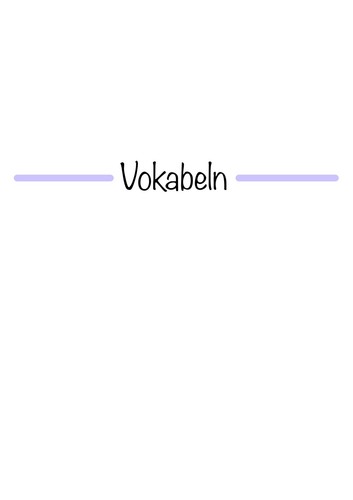 Lernzettel vokabeln - lernzettel,