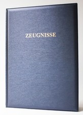 ADINA Zeugnissmappe metallic