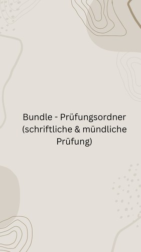 Bundle prüfungsordner - -,
